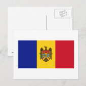 Moldau-Flagge Postkarte (Vorne/Hinten)