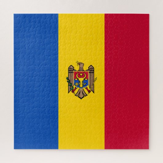 Moldau-Flagge Puzzle (Vertikal)