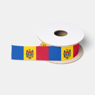 Moldau-Flagge Satinband