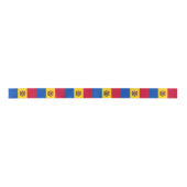 Moldau-Flagge Satinband (Vorderseite)