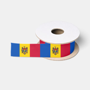 Moldau-Flagge Satinband