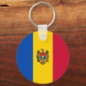 Moldau-Flagge Schlüsselanhänger (Vorderseite)