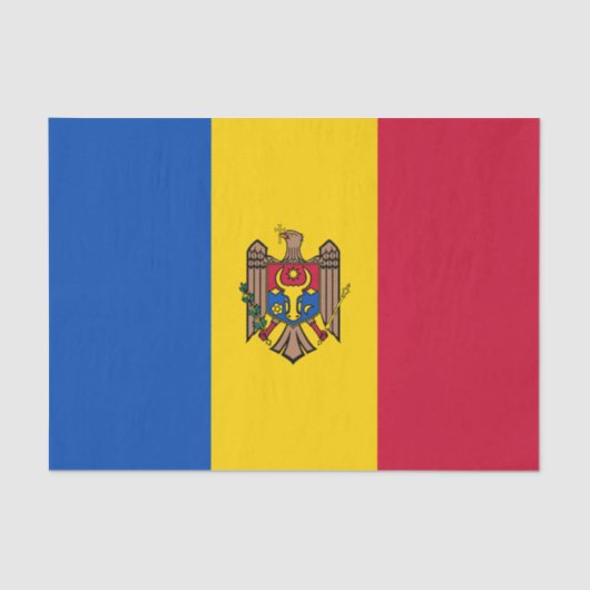 Moldau-Flagge Seidenpapier (Vorderseite)