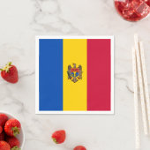 Moldau-Flagge Serviette (Beispiel)