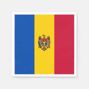 Moldau-Flagge Serviette