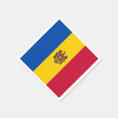 Moldau-Flagge Serviette (Ecke)