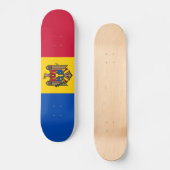 Moldau-Flagge Skateboard (Vorderseite)