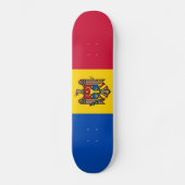 Moldau-Flagge Skateboard (Vorderseite)