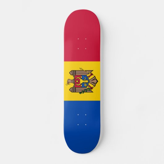 Moldau-Flagge Skateboard (Vorderseite)