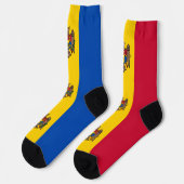 Moldau-Flagge Socken (Linkes Detail)