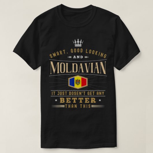 Moldau Flagge Souvenirs für Moldawier Männer und F T-Shirt (Design vorne)