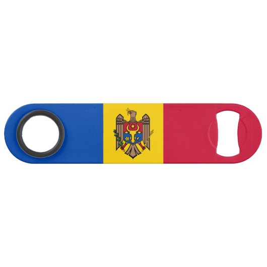 Moldau-Flagge Speed Flaschenöffner (Vorderseite (Horizontal))