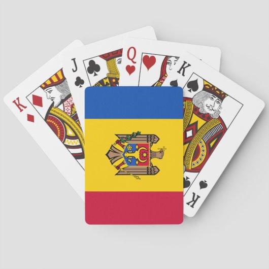 Moldau-Flagge Spielkarten (Rückseite)