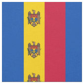 Moldau-Flagge Stoff (Nahaufnahme)