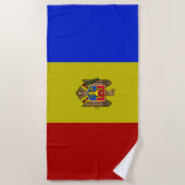 Moldau-Flagge Strandtuch (Vorderseite)