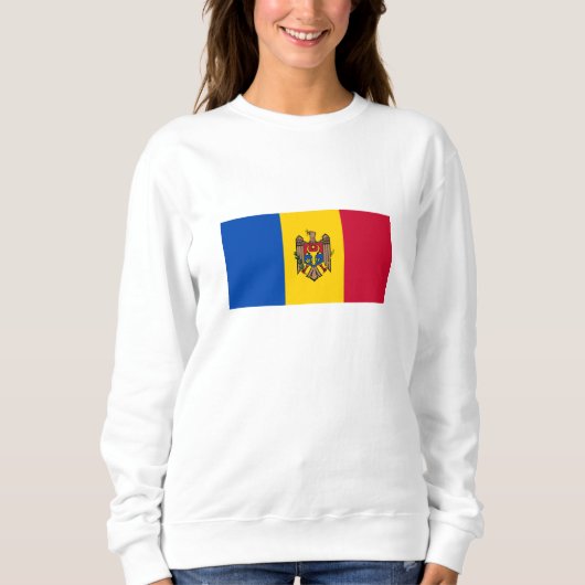 Moldau-Flagge Sweatshirt (Vorderseite)