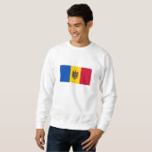 Moldau-Flagge Sweatshirt (Vorne ganz)