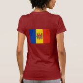 Moldau-Flagge T-Shirt (Rückseite)