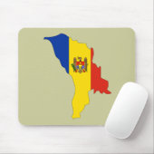 Moldau-Flaggenkarte Mousepad (Mit Mouse)