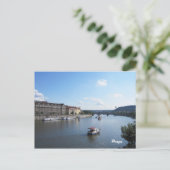 Moldau Fluss, Prag Postkarte (Stehend Vorderseite)