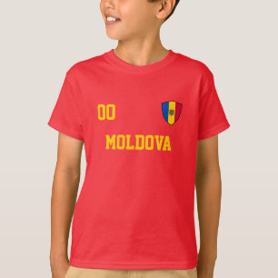 Moldau Individuelle Name & Number Football Kids Je T-Shirt