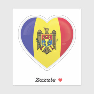 Moldau-Liebe Aufkleber