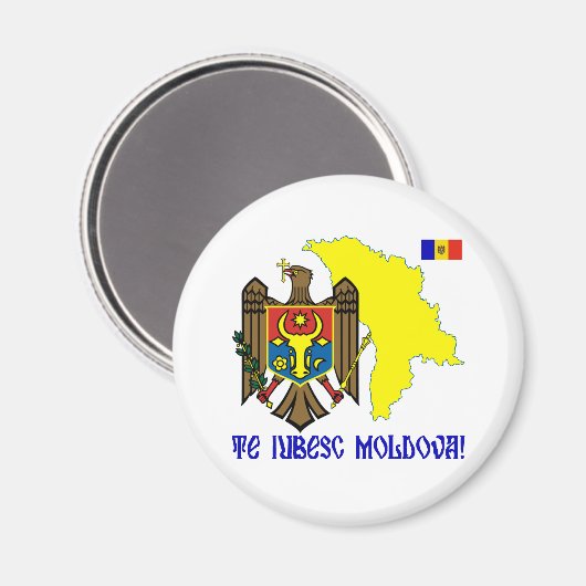 Moldau Magnet (Vorderseite/Rückseite)