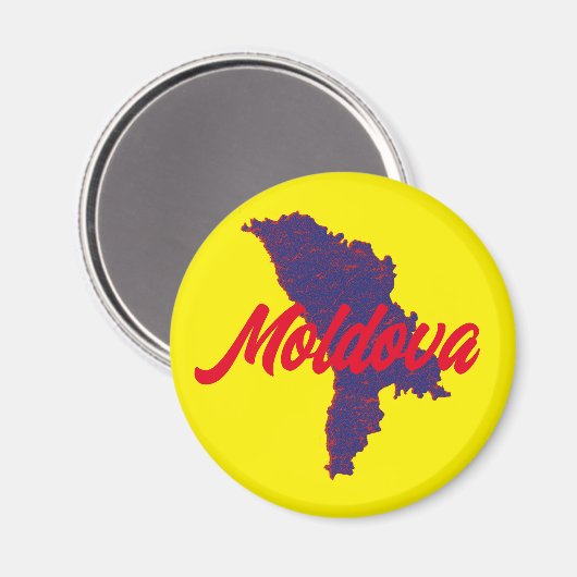 Moldau Magnet (Vorderseite/Rückseite)