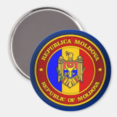 Moldau Medallion Magnet (Vorderseite/Rückseite)