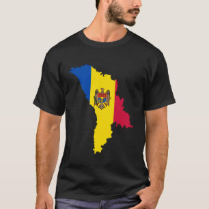Moldau, Moldau-Flagge, Flagge der Republik Moldau. T-Shirt