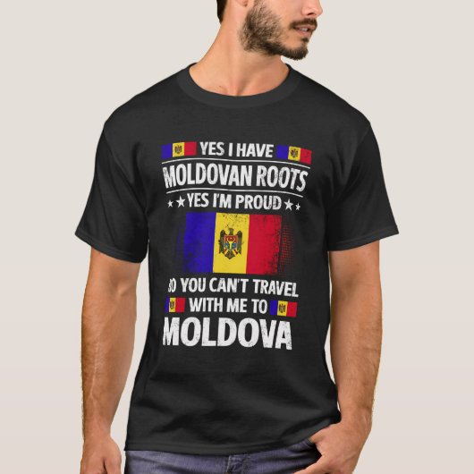 Moldau Moldau Roots moldawisches Erbe Proud Mol T-Shirt (Vorderseite)