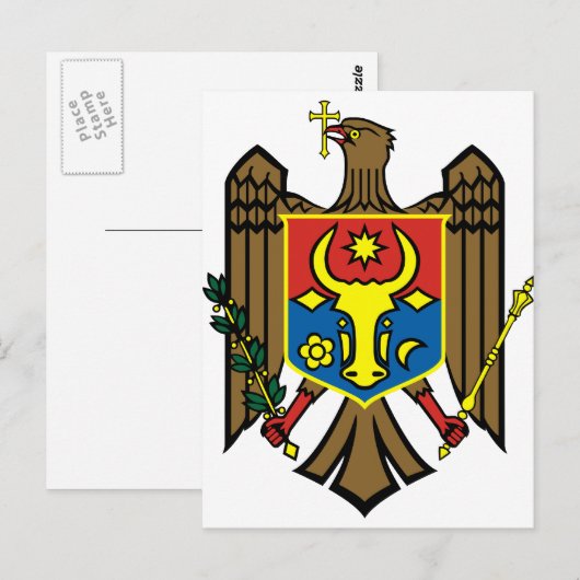 Moldau Postkarte (Vorne/Hinten)