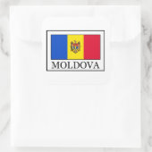 Moldau Quadratischer Aufkleber (Tasche)