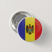 Moldau-Round-Icon-Flagge Button (Vorne & Hinten)