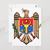 Moldau-Wappen Postkarte (Vorne/Hinten)