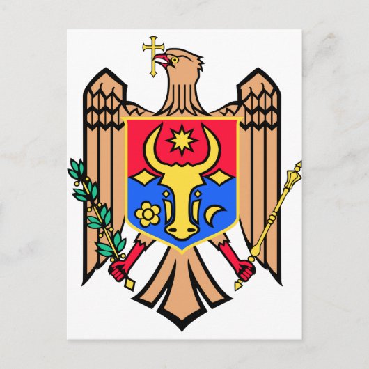 Moldau-Wappen Postkarte (Vorderseite)