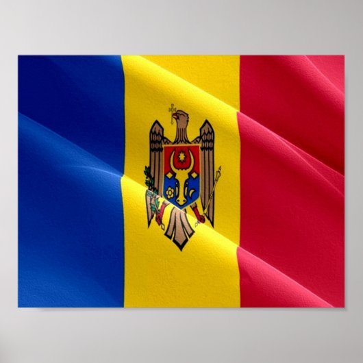 Moldau - Waving Flag - Poster (Vorne)