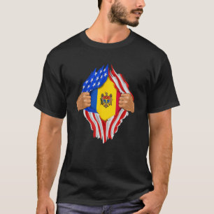 Moldaublut im Inneren Moldawiens Flaggengeschenk T-Shirt