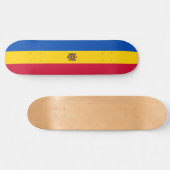 Moldauflagge Skateboard (Horizontal)