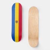Moldauflagge Skateboard (Vorderseite)