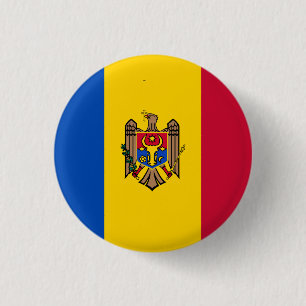 Moldaus Flagge, Flagge der Republik Moldau Button