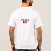Moldaus Flagge, Flagge der Republik Moldau T-Shirt (Rückseite)