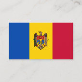 Moldaus Flagge, Flagge der Republik Moldau Visitenkarte (Vorderseite)