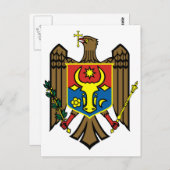 Moldaus Offizieller Wappen Heraltrockenzeichen Postkarte (Vorne/Hinten)