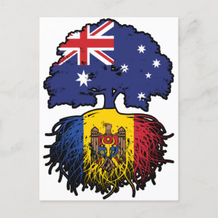 Moldava Moldavan Australian Australia Tree Roots Postkarte