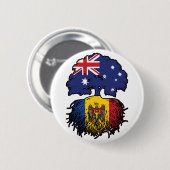 Moldava moldawischer australischer Australien Baum Button (Vorne & Hinten)