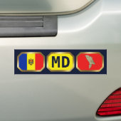 Moldawien-Autoaufkleber für die Flag-Karte Autoaufkleber (Auf Auto)