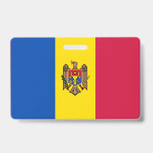 Moldawien-Flagge Ausweis (Rückseite)