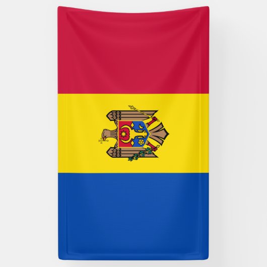 Moldawien-Flagge Banner (Vertikal)