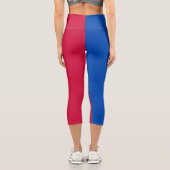 Moldawien-Flagge Capri Leggings (Rückseite)